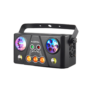 5IN1 RGB LED ma thuật bóng hiệu ứng đèn Laser xách tay Disco DJ KTV câu lạc bộ đêm Bar âm nhạc lễ hội Đèn sân khấu điều khiển từ xa - Product Image 1