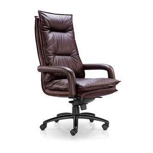 Modern Heavy Duty Leather Executive Recliner Swivel <b>Office</b> <b>Chair</b> Adjustable Armrest High Back Ergonomic Design Adjustable Height - Product Image 1