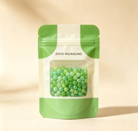 Sachet personnalisé imprimé à trois soudures latérales avec fermeture éclair en PE, forme spéciale, pour bonbons et gommes