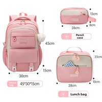 Nouveau Sac à Dos Scolaire Transfrontalier en Nylon Respirant, Imperméable et Léger pour Garçons et Filles, Enfants, Élèves du Primaire et du Secondaire