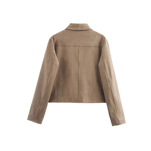 <span class=keywords><strong>2025</strong></span> Mùa Thu Mới Lỏng Giản Dị Nắp Túi Áo Khoác Châu Âu Và Mỹ Phong Cách Hai-Màu Da Lộn Với Bông Vải - Product Image 4