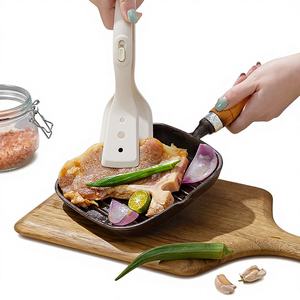 Spatule-pince 2-en-1 en gros pour steak, ustensile de cuisine résistant à la chaleur, anti-brûlure, antiadhésif, avec poignée ergonomique - Product Image 2
