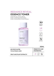 เรเดียนซ์ รีวีล เอสเซนส์ โทนเนอร์ 200 มล. มอยเจอร์ไรเซอร์เพิ่มความกระจ่างใสที่เป็นมิตรต่อจุลชีพ - Product Image 2