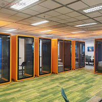 Cabine de bureau pour espace de travail privé avec chaise mobilier de bureau nacelles de salle de réunion