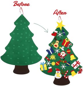 Fábrica de decoración de árbol de Navidad de fieltro popular para el hogar, superventas global al por mayor - Product Image 5