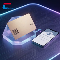 Carte Métallique NFC Personnalisée, Cadeau d'Entreprise, Carte VIP, Acier Inoxydable, Gravure, Impression UV pour Partage sur les Réseaux Sociaux