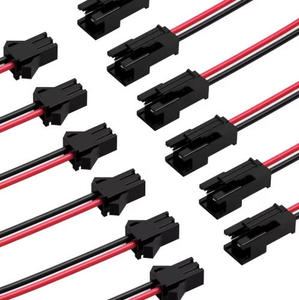 Cáp kết nối dây dẫn đồng mạ thiếc, đầu nối JST 2 chân đực cái tùy chỉnh, kiểu pigtail, dùng cho đèn LED dải - Product Image 6