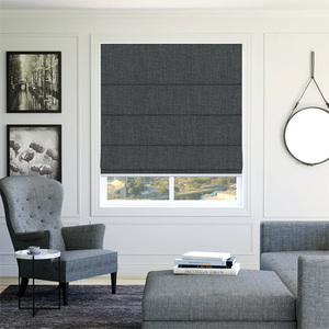Stores romains occultants électriques Hunters en polyester, ouverture automatique haut-bas, style moderne et luxueux pour portes-fenêtres. - Product Image 5