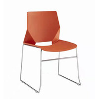 Chaise de conférence moderne et confortable en fer, empilable et connectable, marque DESTON, garantie 5 ans, couleur personnalisable