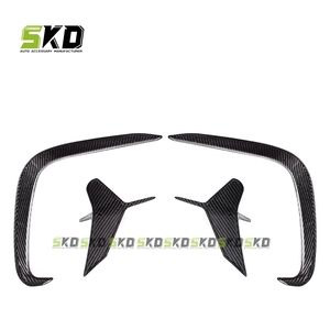 Divisores de Canards traseros de estilo X de fibra de carbono seco para <span class=keywords><strong>BMW</strong></span> 8 SERIES G14 G15 G16 2020-on Canards Fins - Product Image 3