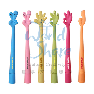 Biểu Hiện dễ thương mô hình kim loại bao phủ mảnh mai bút cơ thể quảng cáo Logo bút bi - Product Image 1