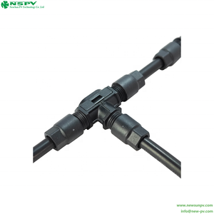 NSPV 迷你分支连接器太阳能 <span class=keywords><strong>T</strong></span> 型分支电缆组件 <span class=keywords><strong>IP67</strong></span> 防水 1500V DC 20A 太阳能线束 - Product Image 6