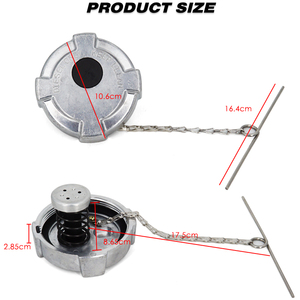 Bouchon de carburant diesel en aluminium 3 " - 8 NPSL Non-Locking Truck Fuel Tanks Cover Replacement Parts - Product Image 2