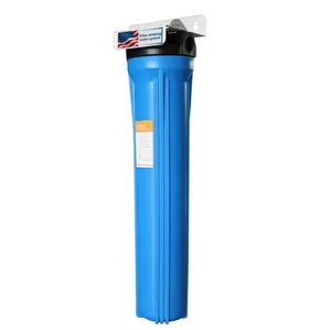 Terbaik penjualan 20 Inch 2 tahap standar biru/putih wadah filter air karbon Sistem penyaring perawatan