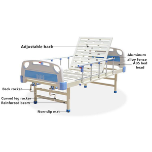 Cama de Hospital Manual Multifuncional de Dos Manivelas, Muebles de Hospital Metálicos Profesionales de Alta Calidad Medco - Product Image 3