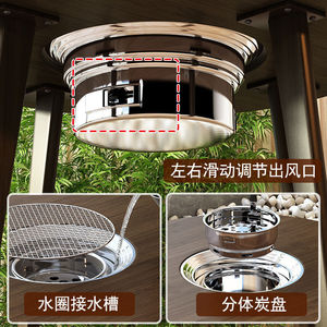 Outdoor <b>Round</b> Wood Tea <b>Table</b> With Stools For Balcony And <b>Garden</b> Durable Design - Product Image 4