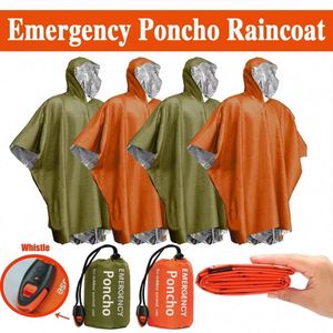 Weather Resistant Waterproof Windproof Camping and Hiking Poncho Reusable Emergency for Survival Raincoat in <b>Bag</b> Packaging - Product Image 4