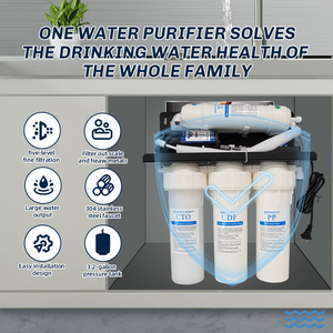 Purificador de Agua por Ósmosis <span class=keywords><strong>Inversa</strong></span> (RO) Comercial y Doméstico, 100GPD, 5 Etapas de Filtración, Autolimpiante, Sin Tanque - Product Image 2