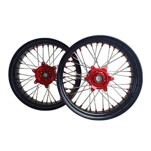 Juego Completo de Ruedas 17x3.5 5.0 con Radios de Aluminio para <span class=keywords><strong>Honda</strong></span> CRF250 450R 2003-2024 <span class=keywords><strong>Supermoto</strong></span> Todoterreno - Product Image 6