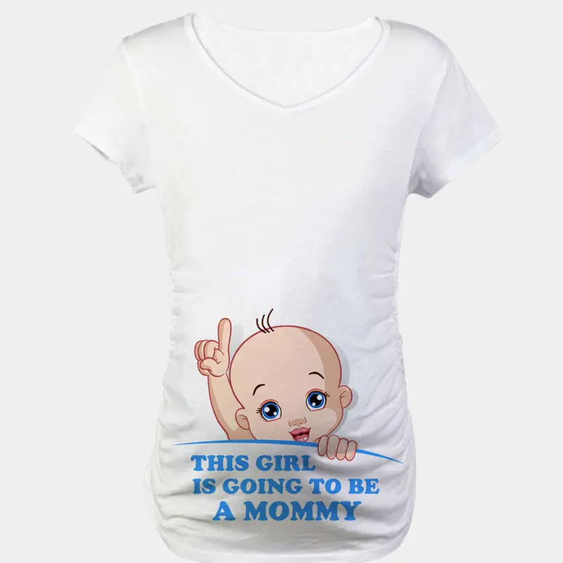 pregnancy funny pregnant blanks shirts fashion white funny woman maternity clothes graphic t-shirt custom printing in stock