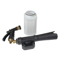 Pistolet à mousse pour tuyau d'arrosage, support de lavage de voiture, pulvérisateur de mousse pour tuyau de jardin, bouteille de mousse pour nettoyeur haute pression, canon à mousse