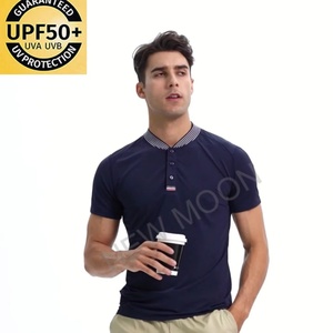 Camiseta Casual de Manga Larga con Cuello para Hombre, Camiseta Polo Casual para Deportes al Aire Libre, Golf, Camiseta con Estampado de Alta Calidad - Product Image 1