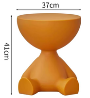 Table d'appoint moderne Ustovian avec rangement pour canapé, chambre, balcon, salon – Table basse en plastique
