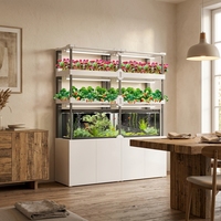 Système aquaponique vertical automatique Seedafarm pour balcon, pour usage domestique, plantation hydroponique avec pompe et garantie d'un an
