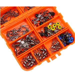 Vente directe usine : Ensemble d'accessoires pour hameçons de pêche 165 pièces, pour la pêche au Texas, en mer, au rockfish, au bar et à la carpe, en gros, pour la construction de cannes à pêche, en ABS, PVC et métal - Product Image 6