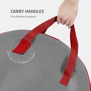 Sac de rangement pour couronne de Noël en Oxford 600D imperméable de 24 pouces rond pour couronnes de Noël artificielles - Product Image 6