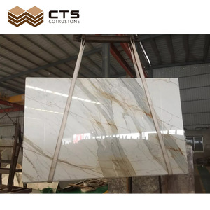 Plaques calacita en marbre doré, comptoir en pierre personnalisé, vente en gros, pièces - Product Image 6