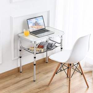 Mesa de Picnic Plegable, Mesa de Camping Pequeña, Altura Ajustable, Portátil, Ligera, de Aluminio, Rectangular, Mesa Auxiliar de Oficina - Product Image 5