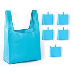 Borsa per la spesa in tessuto Non tessuto con Logo borsa Tote personalizzata in tessuto riciclabile stampato personalizzato Dacron