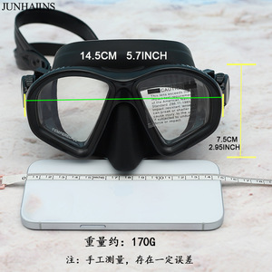 JUNHAIINS Diving Mask One Window Low Volume Anti Fog Adjustable With Camera Mount For Snorkeling Swimming - Product Image 3