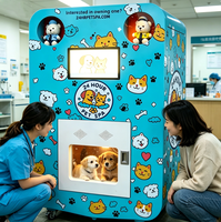 Kiosque de lavage autonome professionnel pour animaux de compagnie – Machine intégrée de bain et de désinfection pour chiens – Équipement commercial à faible entretien