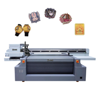 Impresora UV Multifuncional de Inyección de Tinta HC-1612, Máquina de Impresión de Pantalla Plana Semiautomática para Vidrio, para Impresión Decorativa y Cosmética
