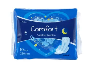 women pads feminine cotton sanitary napkin Hot Sale Wholesale Regular Super Overnight Maxi Negative anion chip sanitary napkin