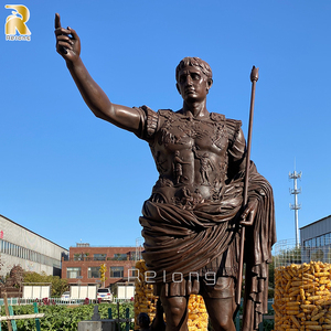 Estatua de metal de tamaño real para decoración artística, escultura personalizada de gran tamaño, antigua, al aire libre, bronce, <span class=keywords><strong>Caesar</strong></span>, jardín - Product Image 5