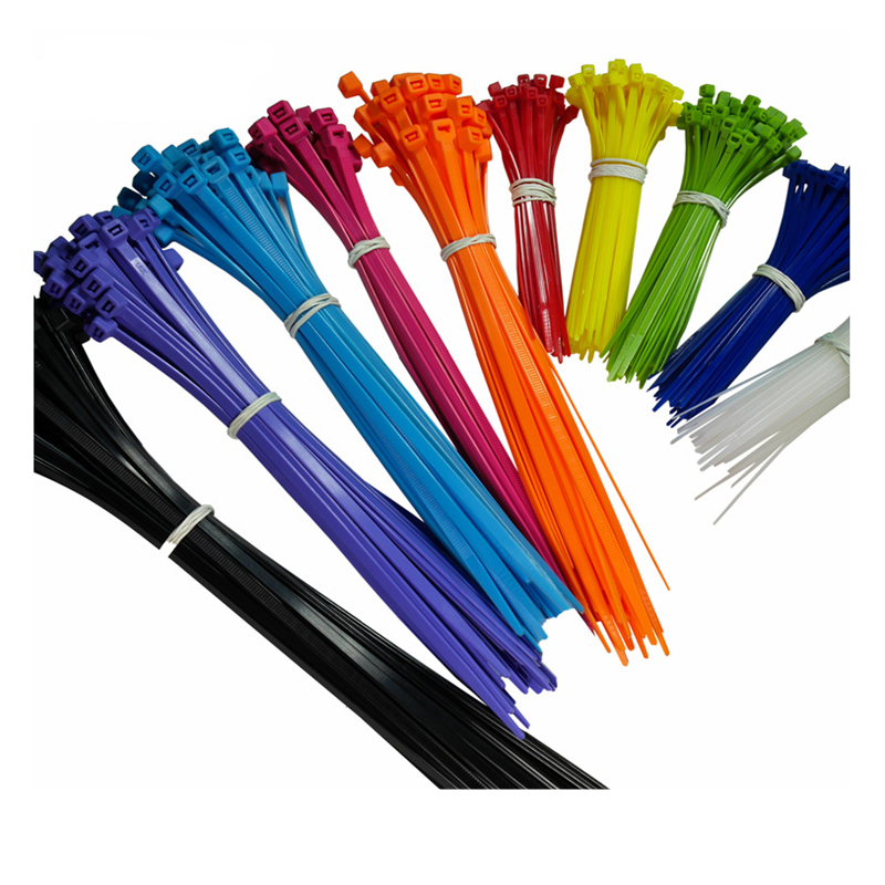 Красочные рекламные пластиковые нейлоновые кабели связи застежка-молнии кабельные стяжки