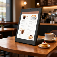 Écran de menu numérique de table de 10,1 pouces pour restaurant, café, fast-food