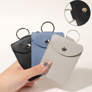 Anti-lost PU Leather Credit Cards <b>Holder</b> Simple Portable Business Card <b>Holder</b> Small <b>Wallet</b> for Daily Use - Product Image 4