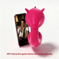 App-Fernbedienung Vibrator-Stab Dildo Klitoris G-Punkt-Stimulator 10 Frequenzen IPX7 Wasserdicht Wiederaufladbar 40dB Geräuschpegel Latex