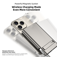 Batterie externe magnétique sans fil 10000 mAh 3-en-1 à charge rapide avec support pliable Type-C PD pour iPhone, Apple Watch et écouteurs - Livraison mondiale