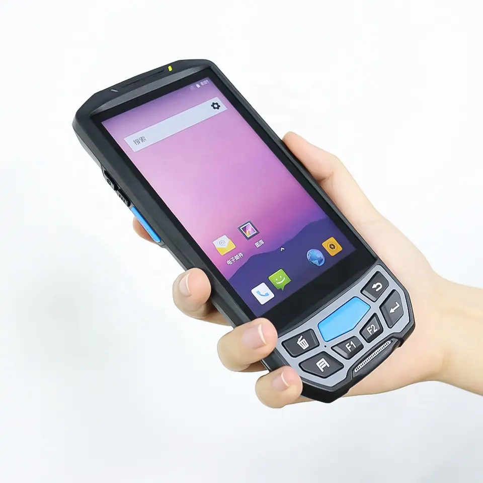 LECOM PDA Industri Ponsel Android, Pembaca NFC Pemindai Kode Batang SDK Gratis