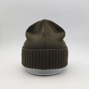 Wholesale Custom Embroidered Logo Beanie Cap Luxury Knitted Warm Pullover <b>Hat</b> High Quality Outdoor Winter Headwear - Product Image 6