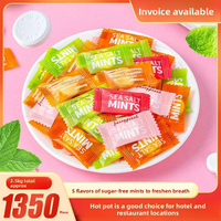 Productos Certificados HALAL, Vitaminas C, Sal Marina, Caramelos de Menta Sin Azúcar, Tabletas Masticables, a Granel