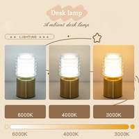 Petite lampe de table moderne à intensité variable au toucher, rechargeable sans fil, pour salon, chambre à coucher, lampe de table décorative