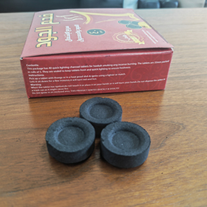 Alta calidad 33mm Rahaha <span class=keywords><strong>Lite</strong></span> redondo fábrica precio al por mayor Hookah carbón Shisha carbón - Product Image 2