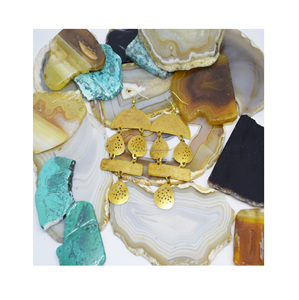 Pendientes geométricos simples de metal de moda europea y americana, pendientes largos de metal, joyería hipoalergénica, novedad de 2021 - Product Image 3