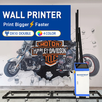 Impresora de inyección de tinta de pared vertical 3D, máquina de pintura de pared de riel de tierra de 12m, para impresión de imágenes grandes, 1 unidad